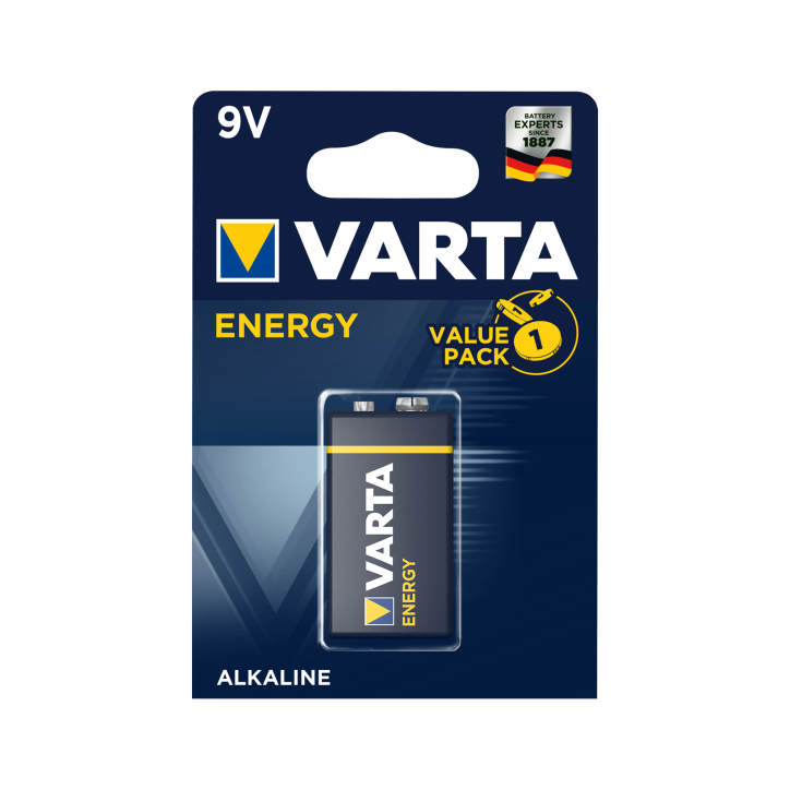 Bateria alkaliczna VARTA 9V ENERGY 1szt./bl. Bateria alkaliczna VARTA 9V ENERGY 1szt./bl.