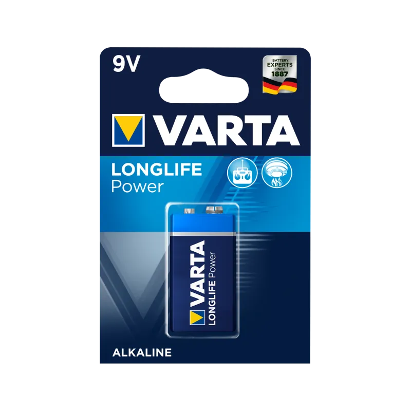 Bateria alkaliczna VARTA 9V LONGLIFE 1szt./bl. Bateria alkaliczna VARTA 9V LONGLIFE 1szt./bl.