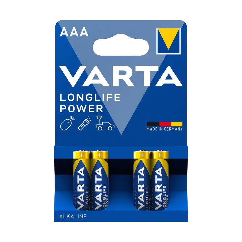 Bateria alkaliczna VARTA LR03 LONGLIFE 4szt./bl. Bateria alkaliczna VARTA LR03 LONGLIFE 4szt./bl.