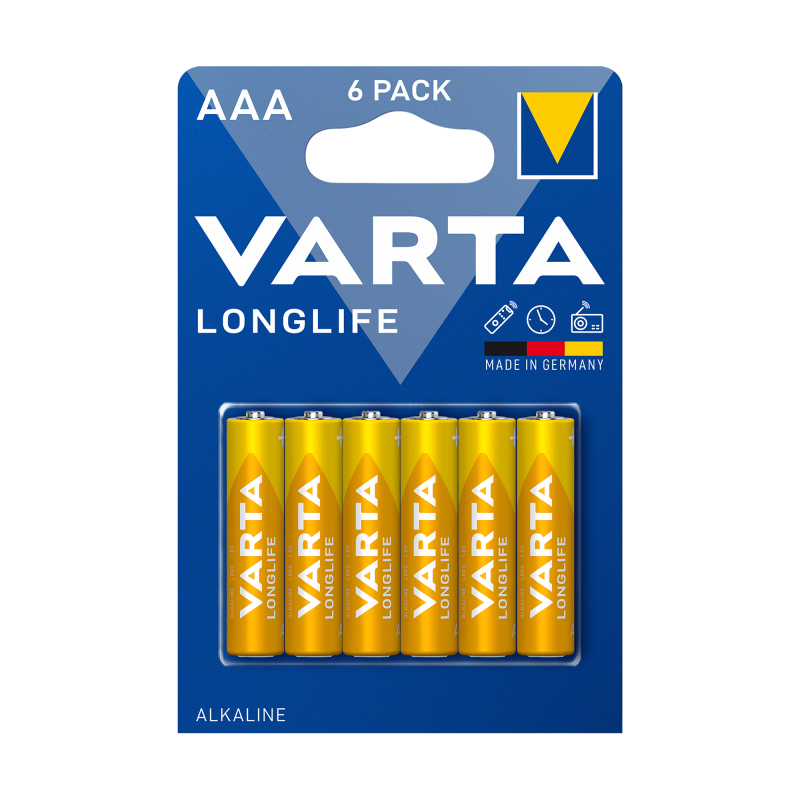 Bateria alkaliczna VARTA LR03 LONGLIFE 6szt./bl.