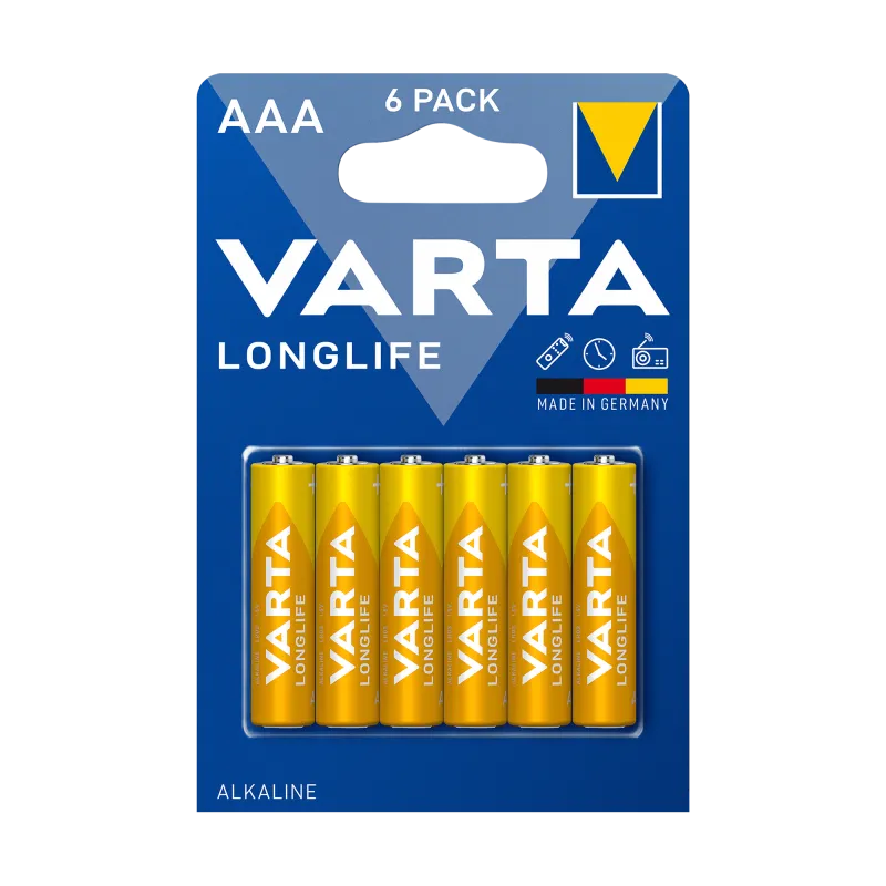 Bateria alkaliczna VARTA LR03 LONGLIFE 6szt./bl. Bateria alkaliczna VARTA LR03 LONGLIFE 6szt./bl.