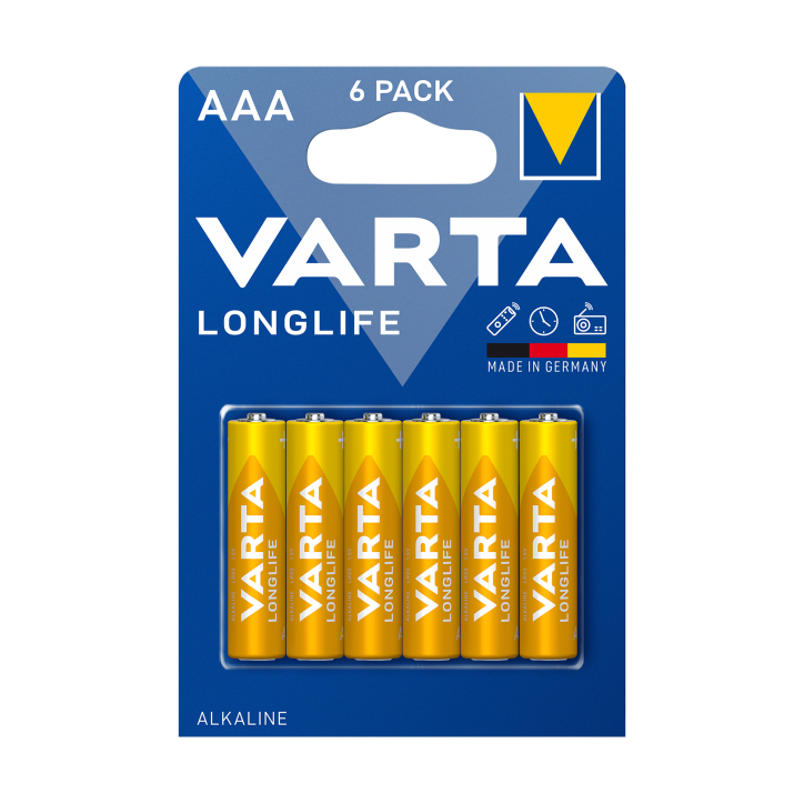 Bateria alkaliczna VARTA LR03 LONGLIFE 6szt./bl. Bateria alkaliczna VARTA LR03 LONGLIFE 6szt./bl.