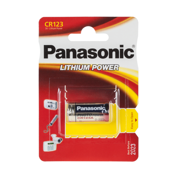 Bateria PANASONIC CR123 1szt/bl Bateria PANASONIC CR123 1szt/bl
