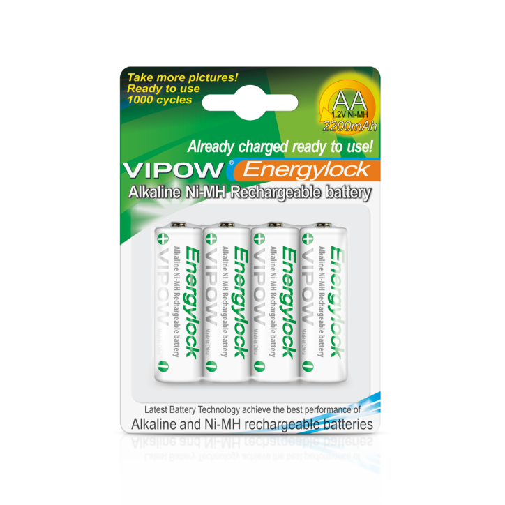Baterie AA 2200mAh 4szt/bl. (low-discharge batteries) Baterie AA 2200mAh 4szt/bl. (low-discharge batteries)