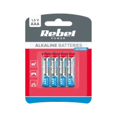 Baterie alkaliczne REBEL EXTREME LR03 4szt./bl.