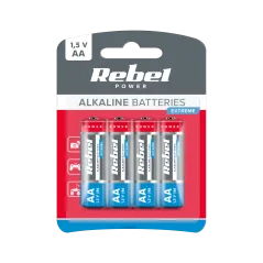 Baterie alkaliczne REBEL EXTREME LR06 4szt./bl.
