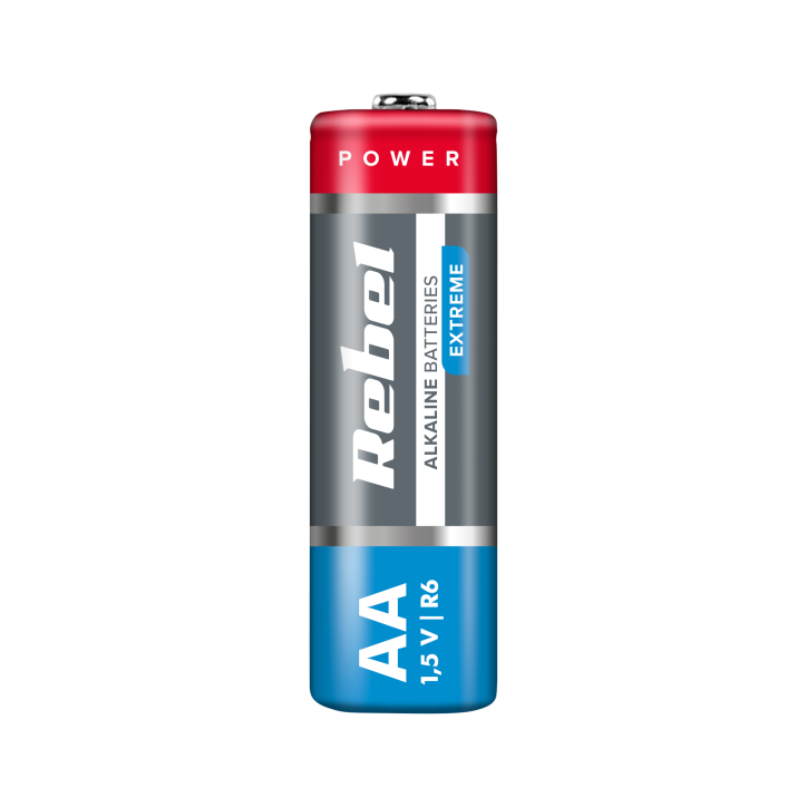 Baterie alkaliczne REBEL EXTREME LR06 4szt./bl. Baterie alkaliczne REBEL EXTREME LR06 4szt./bl.