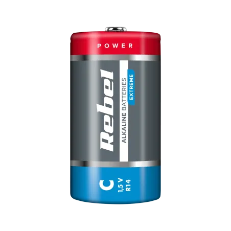 Baterie alkaliczne REBEL EXTREME LR14 2szt/bl.