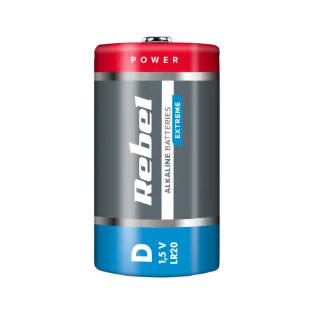 Baterie alkaliczne REBEL EXTREME LR20 2szt/bl.