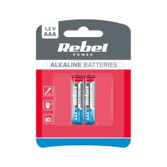 Baterie alkaliczne REBEL LR03 2szt/bl.