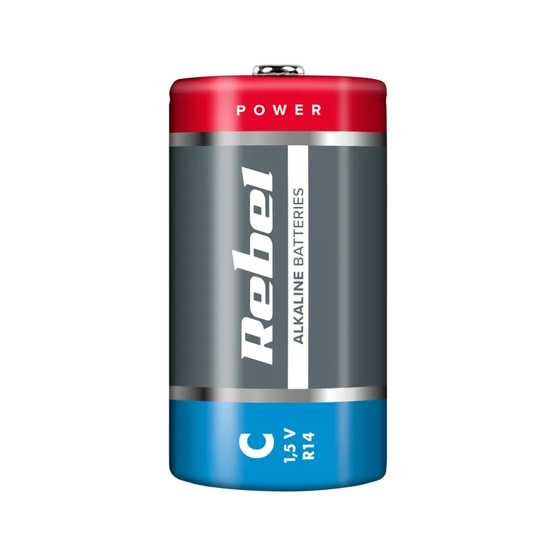 Baterie alkaliczne REBEL LR14 Baterie alkaliczne REBEL LR14