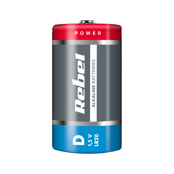 Baterie alkaliczne REBEL LR20 Baterie alkaliczne REBEL LR20