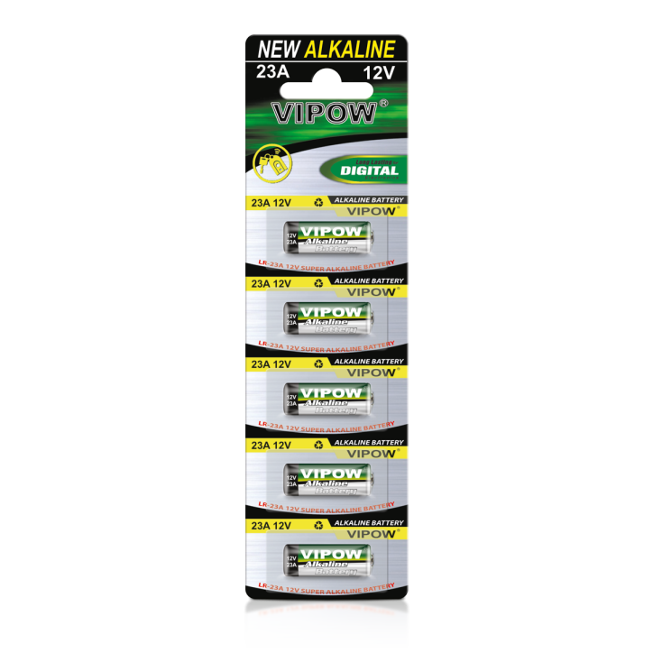 Baterie alkaliczne VIPOW LR23A 5szt/bl. Baterie alkaliczne VIPOW LR23A 5szt/bl.