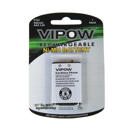 Baterie P103 AAA650mAh 3.6V