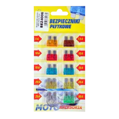 Bezpieczniki samochodowe MIDI zestaw 10szt.-blister