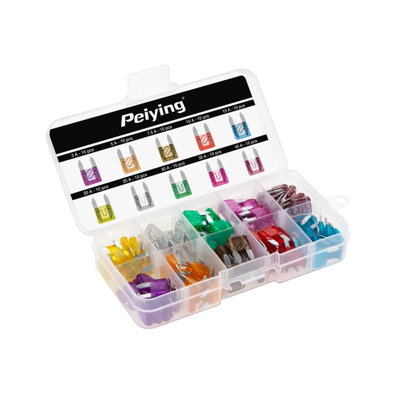 Bezpieczniki samochodowe mini box 100szt.