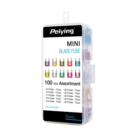 Bezpieczniki samochodowe mini box 100szt.