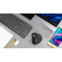 Bezprzewodowa mysz pionowa Rebel WM500