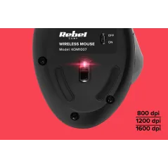 Bezprzewodowa mysz pionowa Rebel WM500