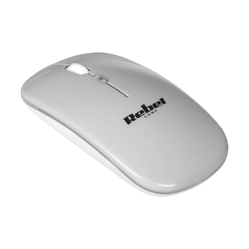 Bezprzewodowa mysz Rebel WM210 Srebrna Bezprzewodowa mysz Rebel WM210 Srebrna