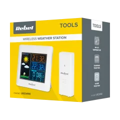 Bezprzewodowa stacja pogodowa z czujnkiem zewnetrznym ( kolorowy wyświetlacz)