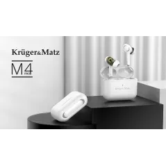 Bezprzewodowe słuchawki dokanałowe Dual Driver TWS Kruger&Matz M4 PRO