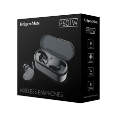Bezprzewodowe słuchawki dokanałowe Kruger&Matz KMP60TW