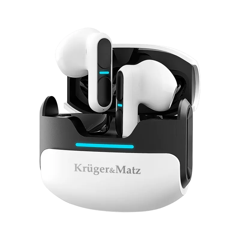 Bezprzewodowe słuchawki douszne Kruger&Matz M8 - kolor biały Bezprzewodowe słuchawki douszne Kruger&Matz M8 - kolor biały