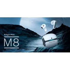 Bezprzewodowe słuchawki douszne Kruger&Matz M8 - kolor szary