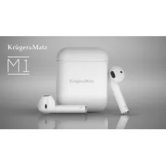 Bezprzewodowe słuchawki douszne TWS Kruger&Matz M1
