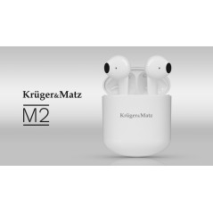 Bezprzewodowe słuchawki douszne TWS Kruger&Matz M2