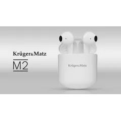Bezprzewodowe słuchawki douszne TWS Kruger&Matz M2