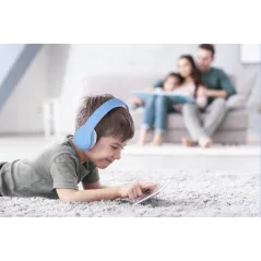 Bezprzewodowe słuchawki nauszne dla dzieci Kruger&Matz model Street Kids , kolor różowy