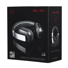 Bezprzewodowe słuchawki nauszne Kruger&Matz F5A - srebrne