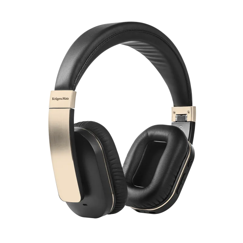 Bezprzewodowe słuchawki nauszne Kruger&Matz F5A - złote