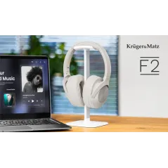 Bezprzewodowe słuchawki nauszne Kruger&Matz F2 , kolor czarny