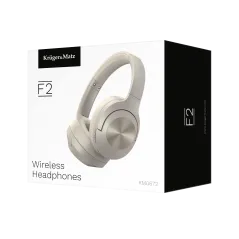 Bezprzewodowe słuchawki nauszne Kruger&Matz F2 , kolor szary