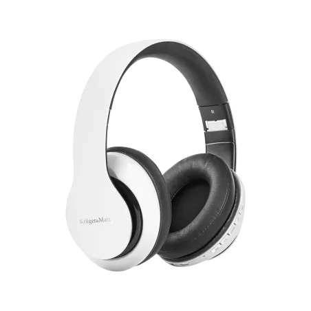 Bezprzewodowe słuchawki nauszne Kruger&Matz model Street 2 Wireless, kolor biały