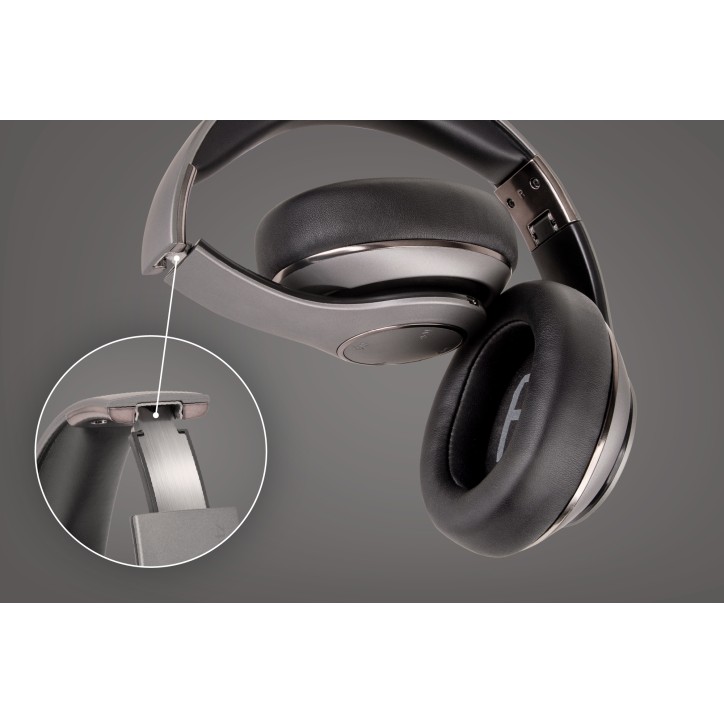 Bezprzewodowe słuchawki nauszne Kruger&Matz model Street 3 Wireless, kolor grafitowy Bezprzewodowe słuchawki nauszne Kruger&Matz model Street 3 Wireless, kolor grafitowy