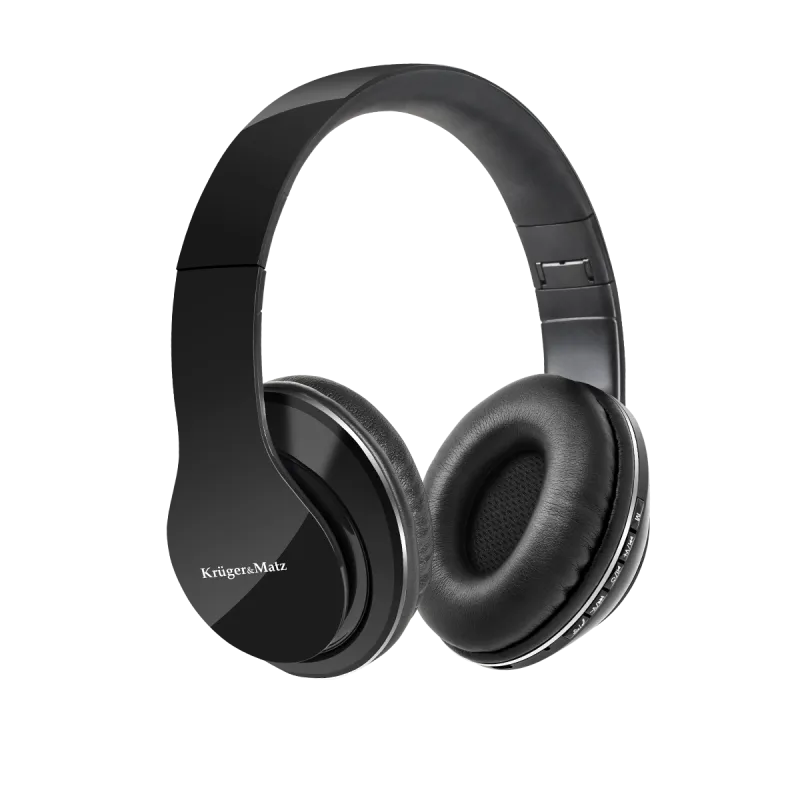 Bezprzewodowe słuchawki nauszne Kruger&Matz model Street BT, kolor czarny