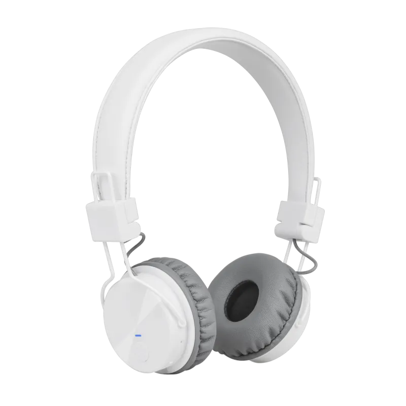 Bezprzewodowe słuchawki nauszne Kruger&Matz model Wave BT, kolor biały