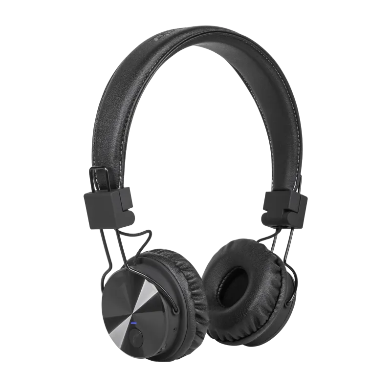 Bezprzewodowe słuchawki nauszne Kruger&Matz model Wave BT, kolor czarny