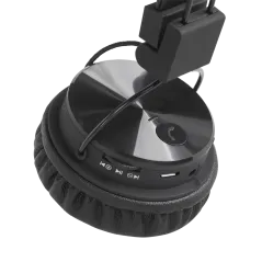 Bezprzewodowe słuchawki nauszne Kruger&Matz model Wave BT, kolor czarny