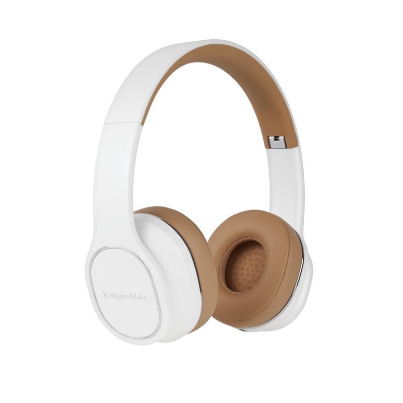 Bezprzewodowe słuchawki nauszne Kruger&Matz Soul 2 Wireless, białe