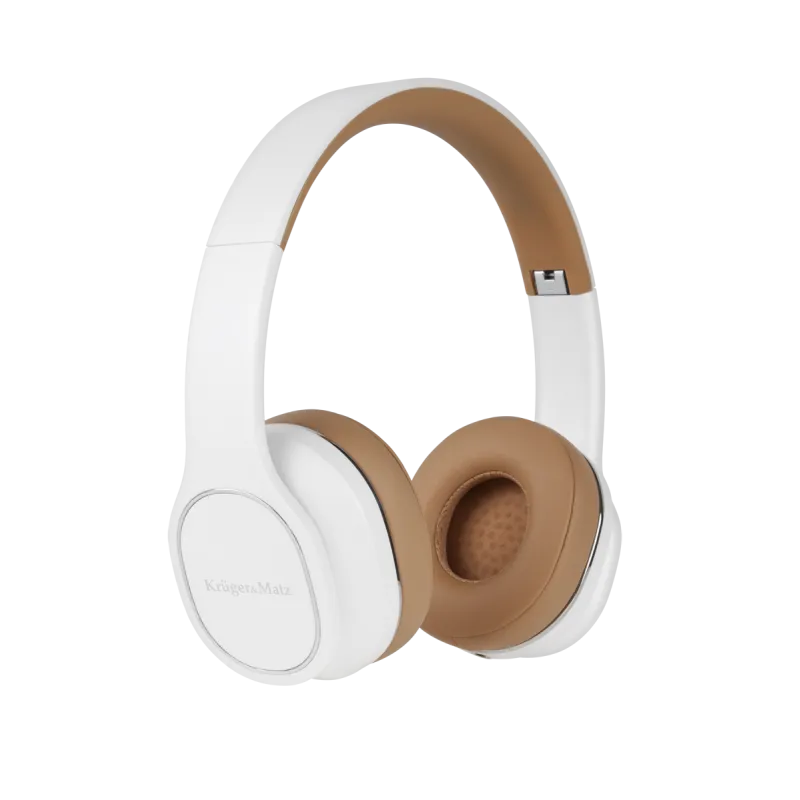 Bezprzewodowe słuchawki nauszne Kruger&Matz Soul 2 Wireless, białe