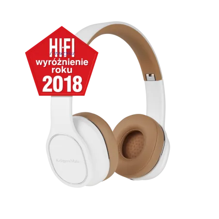 Bezprzewodowe słuchawki nauszne Kruger&Matz Soul 2 Wireless, białe