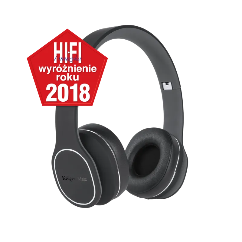 Bezprzewodowe słuchawki nauszne Kruger&Matz Soul 2 Wireless, czarne