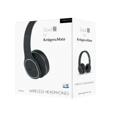 Bezprzewodowe słuchawki nauszne Kruger&Matz Soul 2 Wireless, czarne