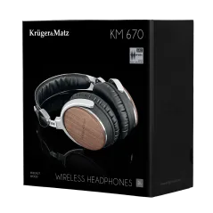 Bezprzewodowe słuchawki nauszne Kruger&Matz z aktywną redukcją szumów KM 670