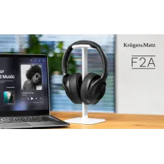 Bezprzewodowe słuchawki nauszne z ANC Kruger&Matz F2A